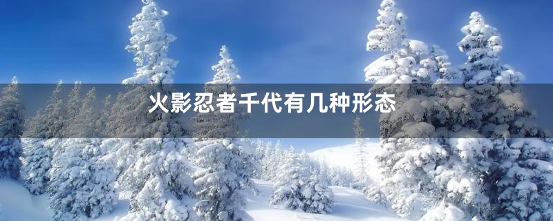 火影忍者千代有几种形态