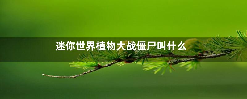 迷你世界植物大战僵尸叫什么