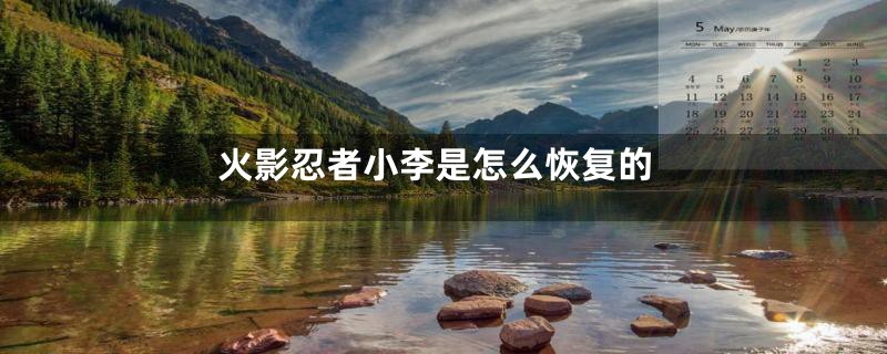 火影忍者小李是怎么恢复的
