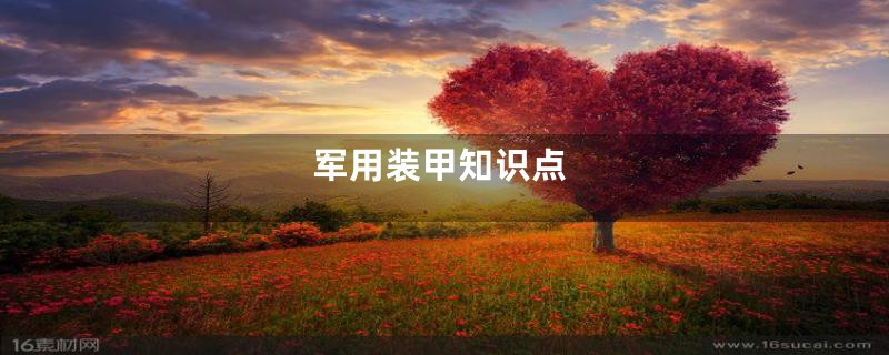 军用装甲知识点