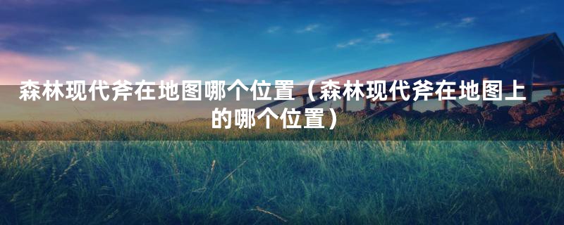 森林现代斧在地图哪个位置（森林现代斧在地图上的哪个位置）