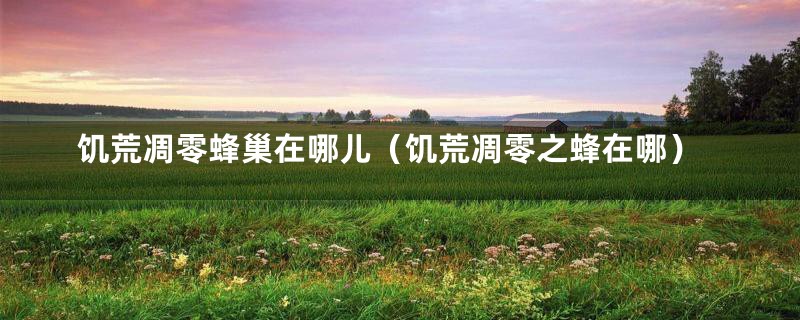 饥荒凋零蜂巢在哪儿（饥荒凋零之蜂在哪）