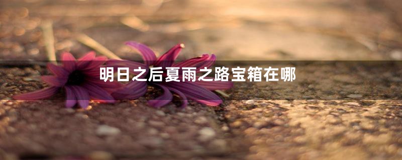 明日之后夏雨之路宝箱在哪