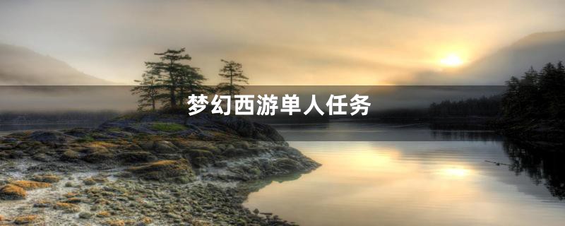 梦幻西游单人任务