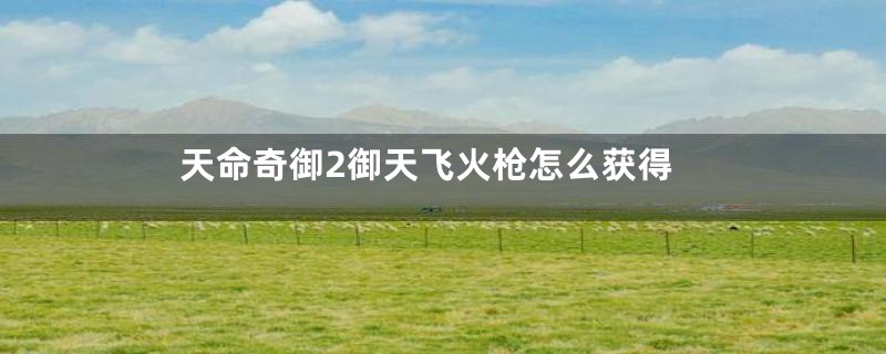 天命奇御2御天飞火枪怎么获得