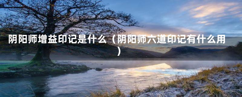 阴阳师增益印记是什么(阴阳师六道印记有什么用)