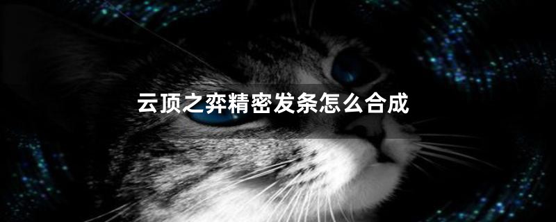 云顶之弈精密发条怎么合成