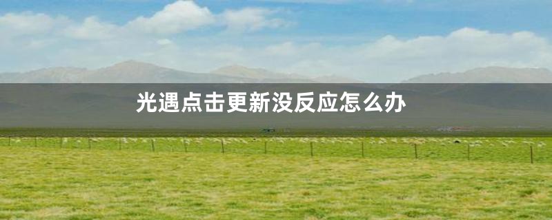 光遇点击更新没反应怎么办