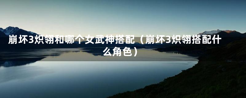 崩坏3炽翎和哪个女武神搭配（崩坏3炽翎搭配什么角色）