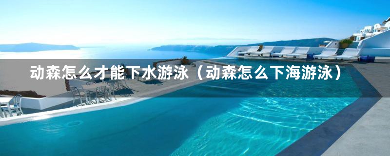 动森怎么才能下水游泳(动森怎么下海游泳)