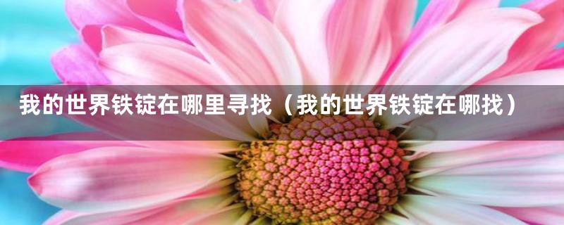 我的世界铁锭在哪里寻找(我的世界铁锭在哪找)