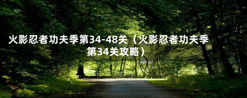 火影忍者功夫季第34-48关(火影忍者功夫季第34关攻略)