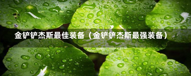 金铲铲杰斯最佳装备（金铲铲杰斯最强装备）