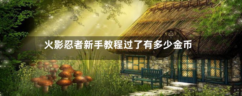 火影忍者新手教程过了有多少金币