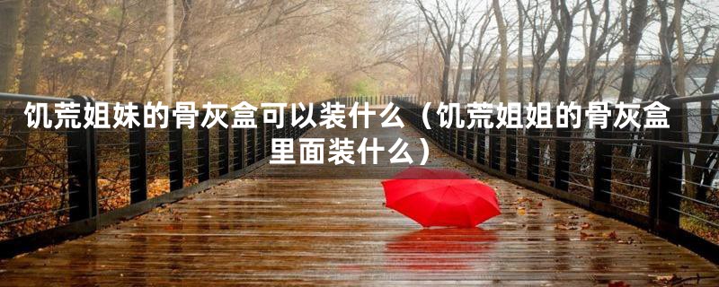 饥荒姐妹的骨灰盒可以装什么(饥荒姐姐的骨灰盒里面装什么)