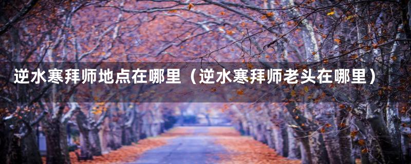 逆水寒拜师地点在哪里(逆水寒拜师老头在哪里)