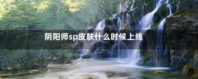 阴阳师sp皮肤什么时候上线