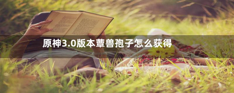 原神3.0版本蕈兽孢子怎么获得