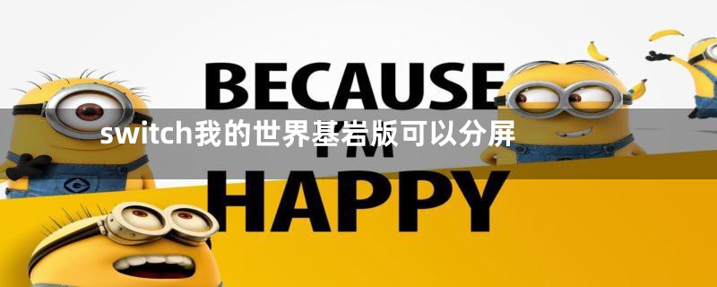 switch我的世界基岩版可以分屏