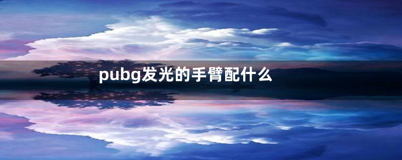 pubg发光的手臂配什么