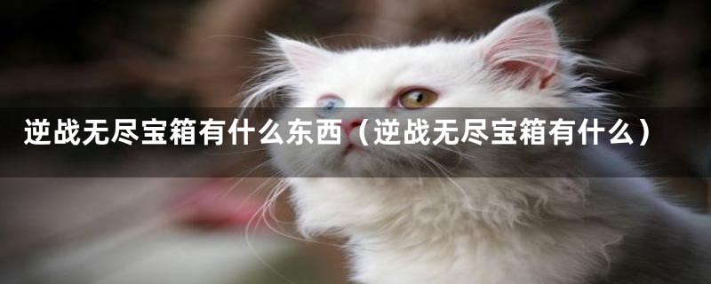 逆战无尽宝箱有什么东西（逆战无尽宝箱有什么）