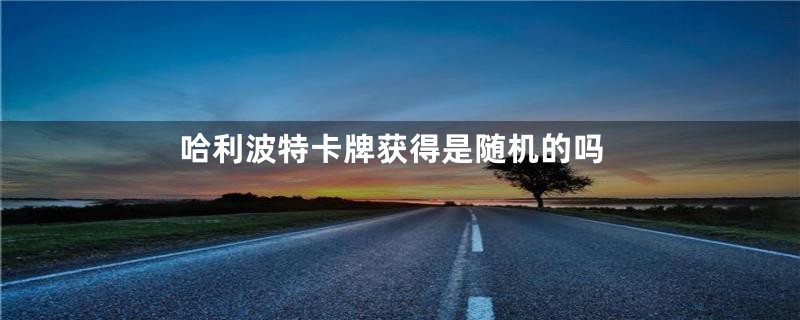 哈利波特卡牌获得是随机的吗