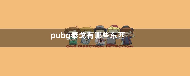 pubg泰戈有哪些东西