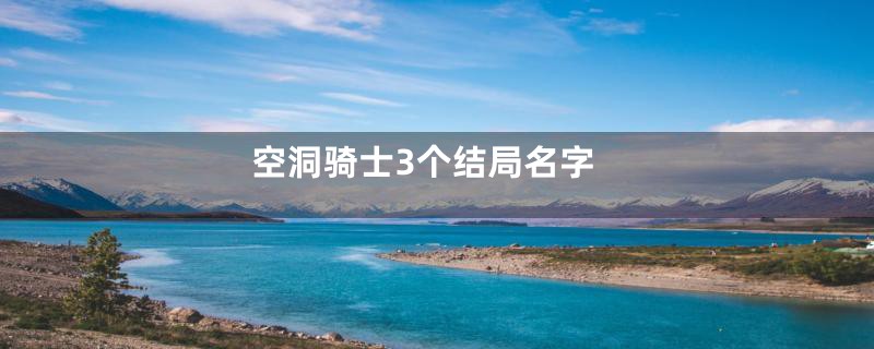 空洞骑士3个结局名字