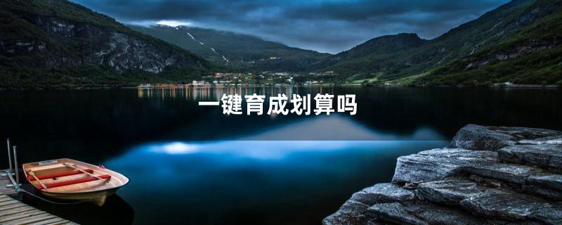 一键育成划算吗