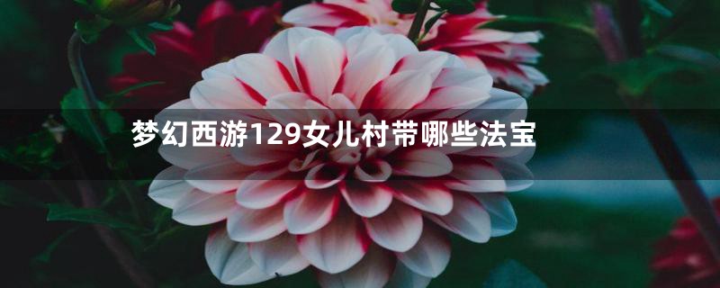 梦幻西游129女儿村带哪些法宝