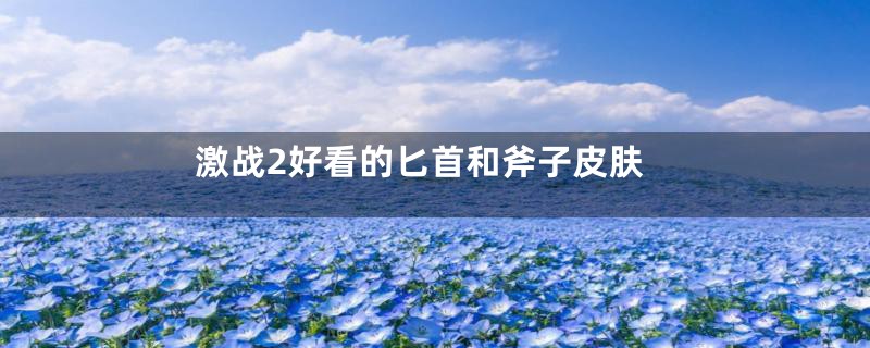 激战2好看的匕首和斧子皮肤