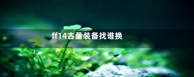 ff14古董装备找谁换