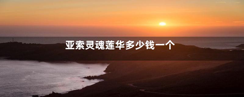 亚索灵魂莲华多少钱一个