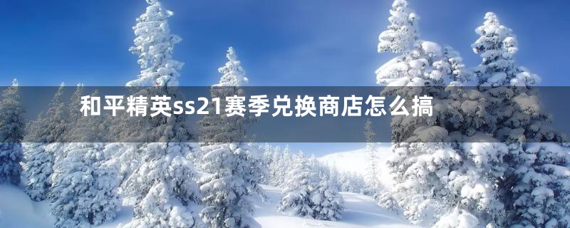 和平精英ss21赛季兑换商店怎么搞