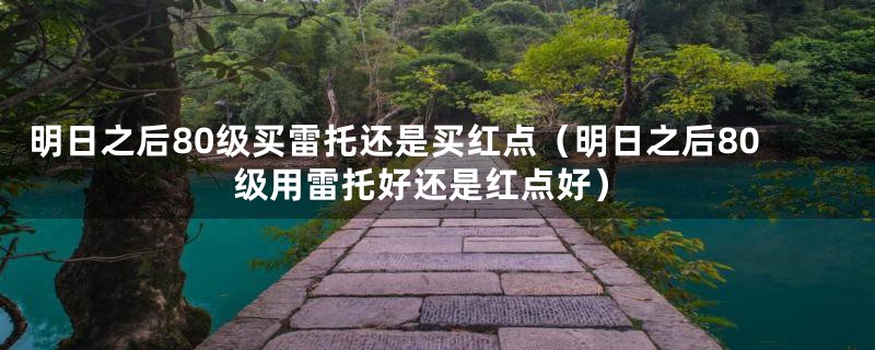 明日之后80级买雷托还是买红点(明日之后80级用雷托好还是红点好)