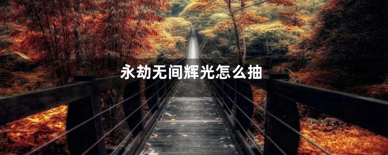 永劫无间辉光怎么抽