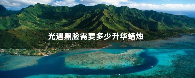 光遇黑脸需要多少升华蜡烛