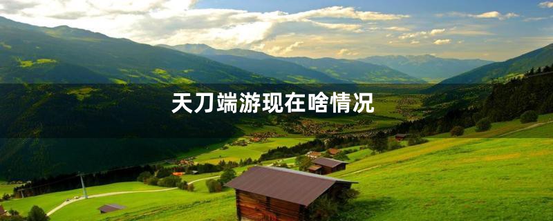 天刀端游现在啥情况