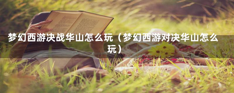 梦幻西游决战华山怎么玩(梦幻西游对决华山怎么玩)
