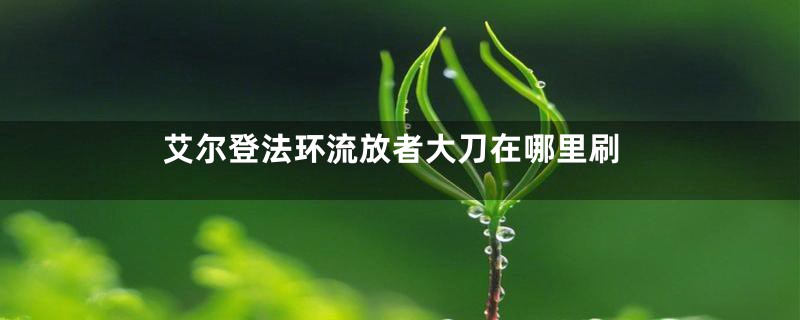 艾尔登法环流放者大刀在哪里刷