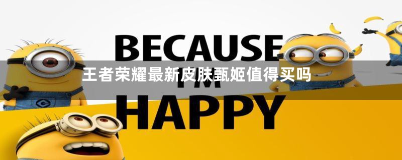 王者荣耀最新皮肤甄姬值得买吗