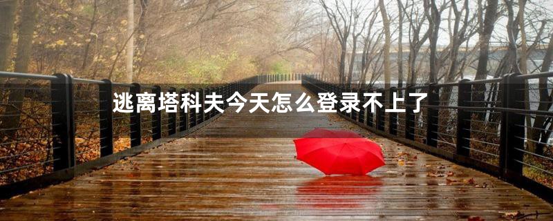 逃离塔科夫今天怎么登录不上了
