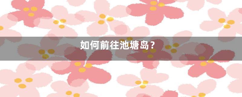 如何前往池塘岛?