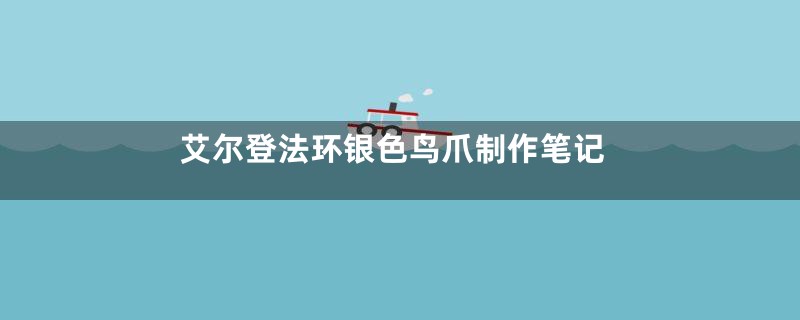 艾尔登法环银色鸟爪制作笔记