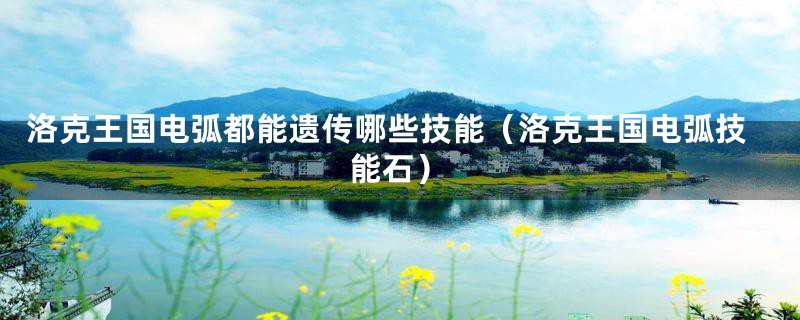 洛克王国电弧都能遗传哪些技能(洛克王国电弧技能石)