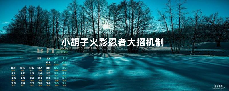 小胡子火影忍者大招机制