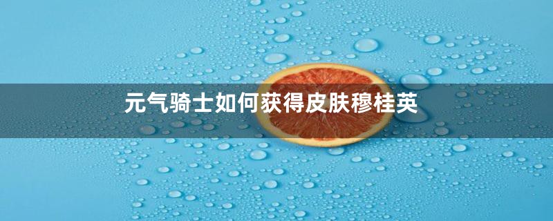 元气骑士如何获得皮肤穆桂英