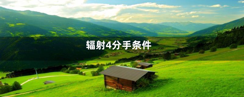 辐射4分手条件