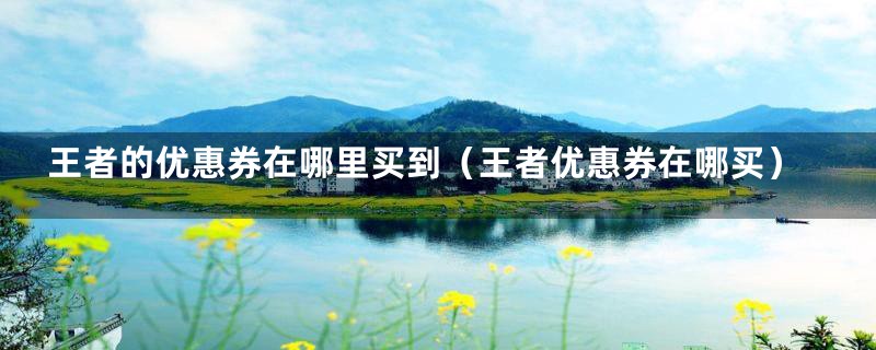 王者的优惠券在哪里买到(王者优惠券在哪买)