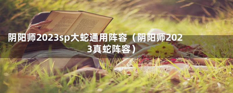 阴阳师2023sp大蛇通用阵容（阴阳师2023真蛇阵容）